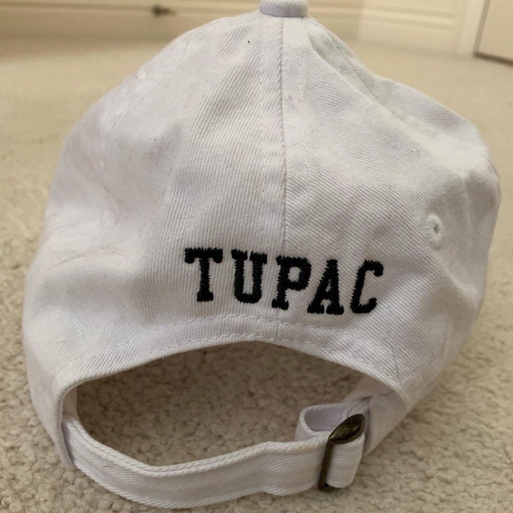 Tupac Rebel Bright White Hat